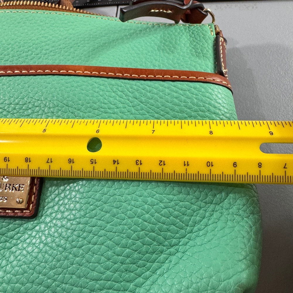 Dooney & Bourke Crossbody Bag Womens Small Mint Green Good Pebbled Leather 6276 - Picture 13 of 16